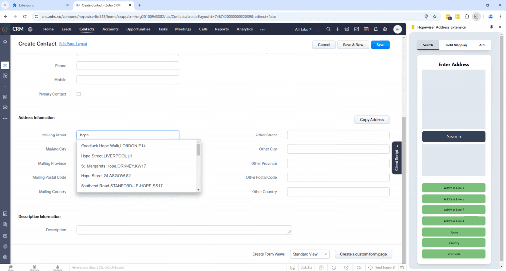 autocomplete search browser extension